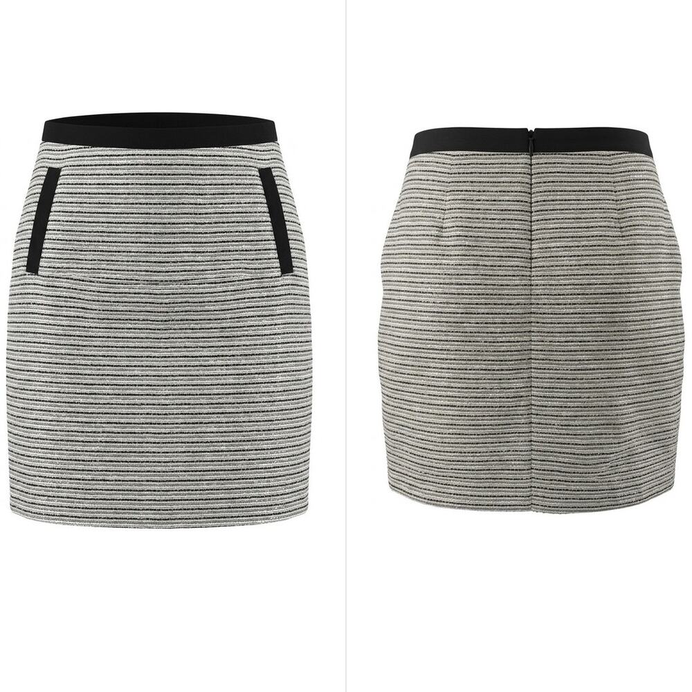 NWT Loft Multicolor Tweed Lined Pencil Mini Skirt Women Size 4